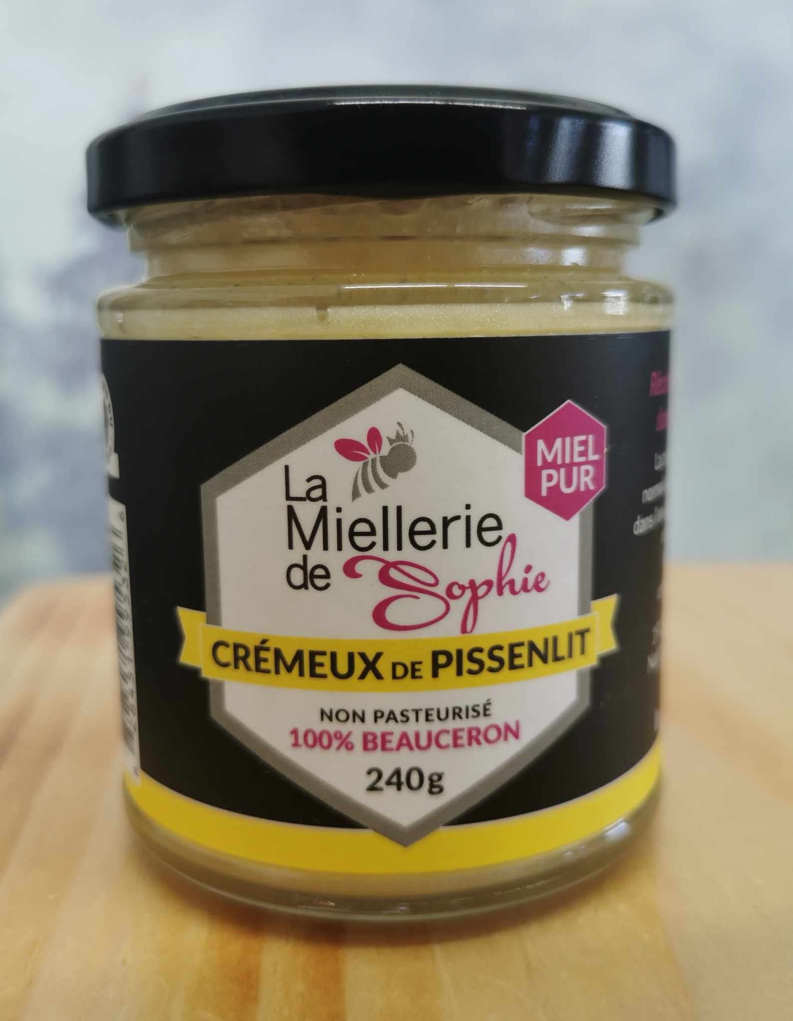 Miel crémeux de pissenlit - Miellerie de Sophie - 240g